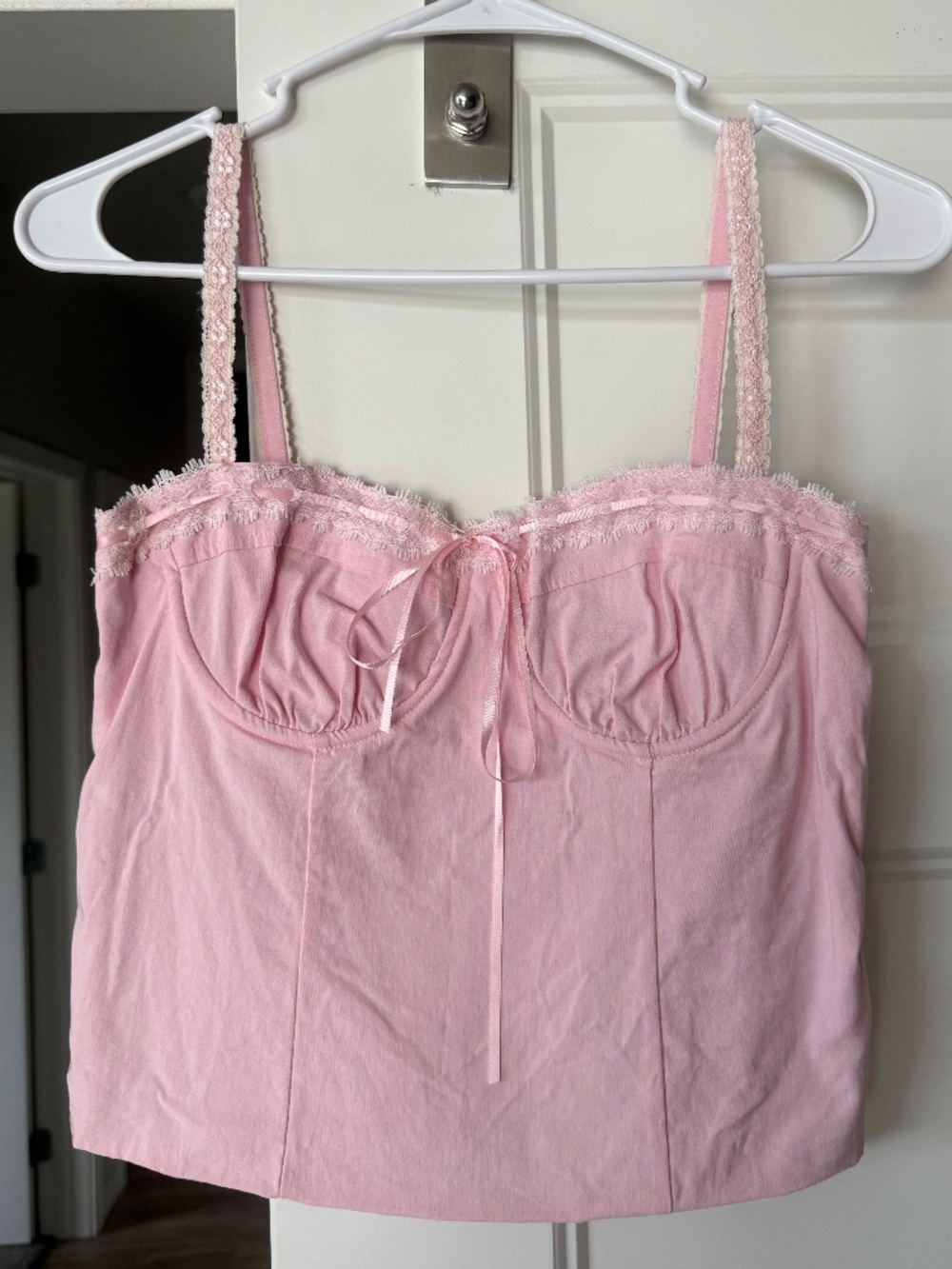 Pacsun Beverly and Beck Medium Pink Lace Top